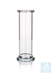 Specimen jar, dim. Ø 50 x H 150, with foot and ground rim, Simax® borosilicate glass, type: 2704